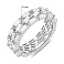 Серебряное кольцо с россыпью из фианитов (арт. 7501/6992) – изображение 5