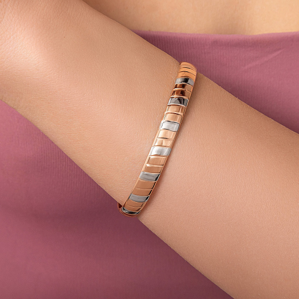 Браслет из красного золота с родированием (арт. 337009/6р) – изображение 2