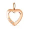 Підвіска з червоного золота «Серце» з фіанітами (арт. 424249) – зображення 1