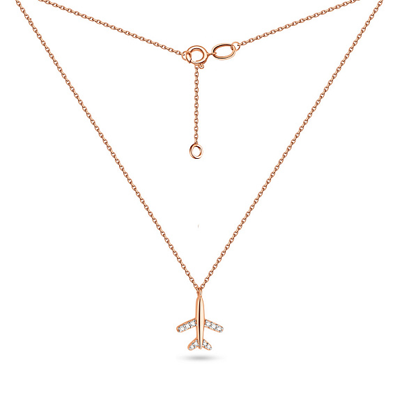 Золотое колье "Мрія" с фианитами (арт. 361197) – изображение 2