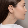 Серьги-кольца из желтого золота (арт. 121902/55ж) – изображение 3