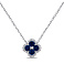 Серебряное колье Клевер с альпинитами и фианитами (арт. 7507/1846ас) – изображение 1