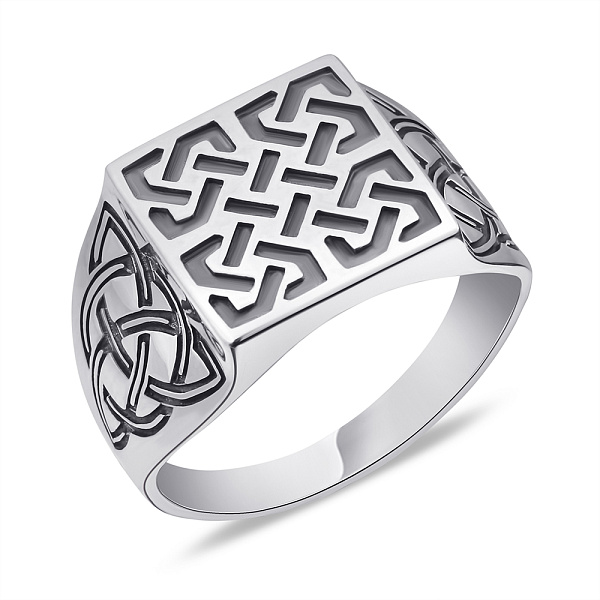 Печатка из серебра с орнаментом (арт. 7906/1713) – изображение 1