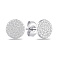 Серебряные пусеты с фианитами (арт. 7518/6286/8) – изображение 1