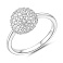 Серебряное кольцо с фианитами (арт. 7501/8889)