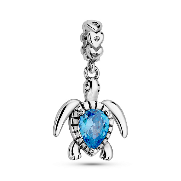 Срібний шарм Черепаха (арт. 7903/4354аг) – зображення 1