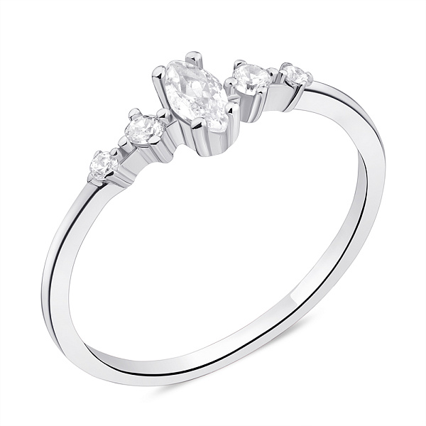 Кольцо серебряное с фианитами (арт. 7501/5994) – изображение 1