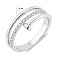 Серебряное кольцо гвоздик с фианитами (арт. 7501/8769) – изображение 2