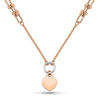 Кольє з червоного і білого золота (арт. 352433кб)