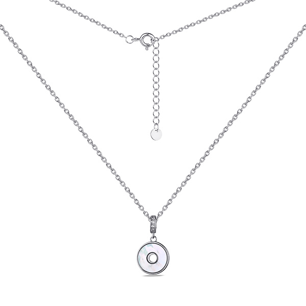 Колье серебряное с подвеской и перламутром (арт. 7507/1952п) – изображение 2