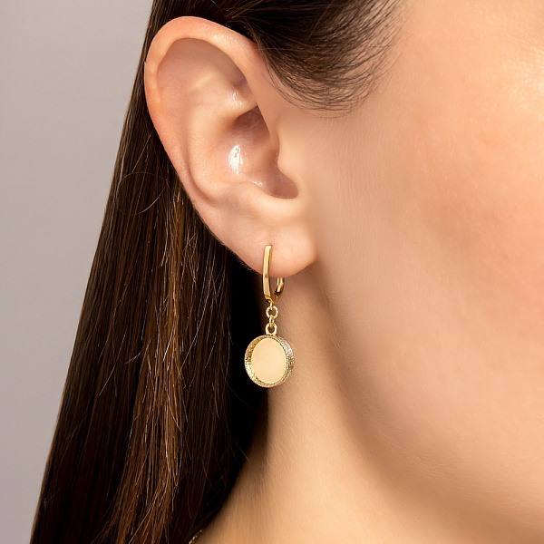 Серьги из желтого золота Francelli (арт. 111401ж) – изображение 2