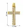 Золотая подвеска-крестик с фианитами (арт. 423452ж) – изображение 2