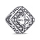 Серебряный шарм с фианитами (арт. 7903/П5Ф/7091) – изображение 1