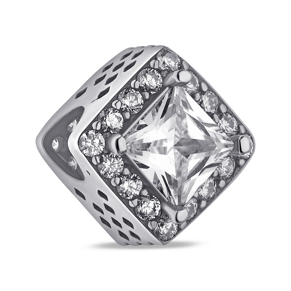 Серебряный шарм с фианитами (арт. 7903/П5Ф/7091) – изображение 1