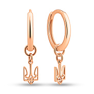 Фото Золоті сережки Герб України (арт. 110034)