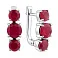 Серьги из серебра с рубинами (арт. 7502/2147053Р) – изображение 1