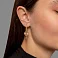 Серьги-джекеты из красного золота (арт. 1092135/15а) – изображение 2