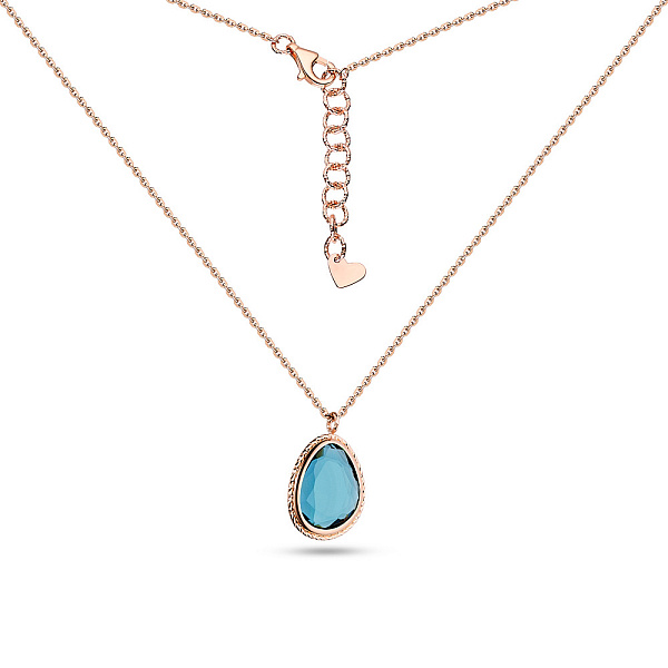 Золоте кольє з кварцом (арт. 351937Пкс) – зображення 2