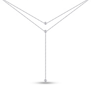 Серебряное колье-галстук (арт. 7507/2216)