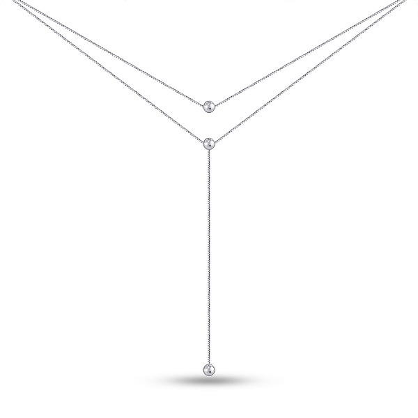 Серебряное колье-галстук (арт. 7507/2216) – изображение 1