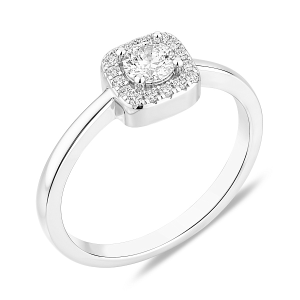 Серебряное помолвочное кольцо (арт. 7501/8531) – изображение 2