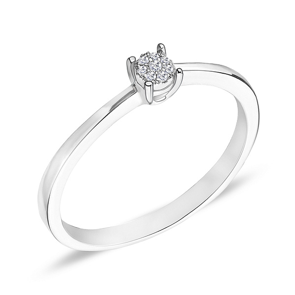 Золота каблучка з діамантами (арт. К341149б) – зображення 1