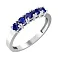 Кольцо из белого золота с сапфирами (арт. 141027Пбс) – изображение 1
