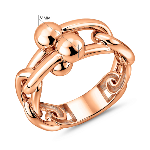 Золотое кольцо без камней (арт. 1401148) – изображение 2