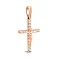 Золотий натільний хрестик з фіанітами (арт. 501388) – зображення 1