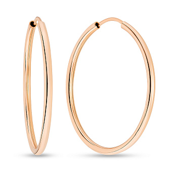 Сережки-кільця з червоного золота (арт. 121900/15)