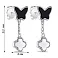 Серьги-пусеты из серебра с подвеской (арт. 7518/С2ПО/1399) – изображение 2