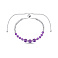 Серебряный браслет с аметистами (арт. 7509/2129028А) – изображение 1