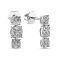 Серьги пусеты из белого золота с бриллиантами (арт. С341279040б) – изображение 1