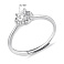 Серебряное кольцо Сердце с фианитами (арт. 7501/8070) – изображение 5