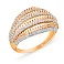 Золотое кольцо с фианитами (арт. 152887) – изображение 1
