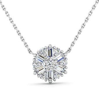 Золотое колье с бриллиантами (арт. Ц011555030б)