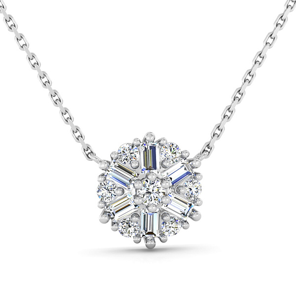 Золотое колье с бриллиантами (арт. Ц011555030б) – изображение 1