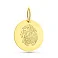 Золотой подвес под гравировку в форме монеты (арт. 4401022ж) – изображение 2