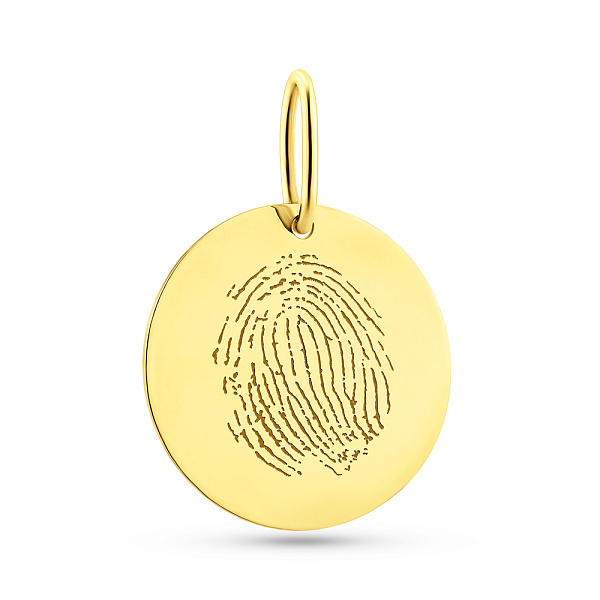 Золотой подвес под гравировку в форме монеты (арт. 4401022ж) – изображение 2