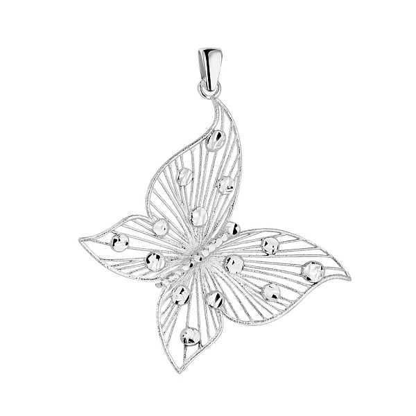 Підвіс Francelli з білого золота в формі метелика (арт. 440893б) – зображення 1