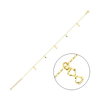 Золотой браслет с подвесками (арт. 326969жзн)