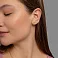 Золотые серьги клаймберы без камней (арт. 110450) – изображение 3