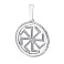 Срібний кулон-оберіг Сонцеворот (арт. 7903/3100503) – зображення 1