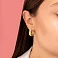 Серьги-кольца из желтого золота (арт. 1091302/20ж) – изображение 2