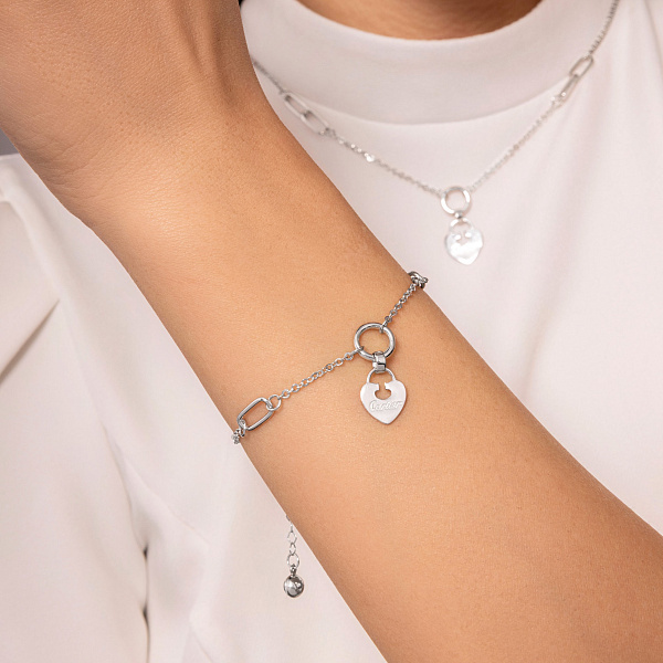 Золотой браслет с фианитом (арт. 326738б) – изображение 2