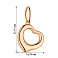 Підвіска з червоного золота Серце без каміння (арт. 424298) – зображення 2