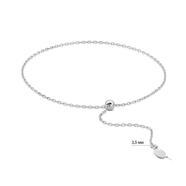 Браслет Fly з білого золота (арт. 326315б) – зображення 2