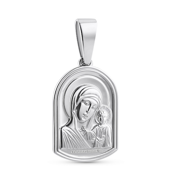 Серебряная ладанка Божья Матерь (арт. 7517/2-4340.0.2) – изображение 1