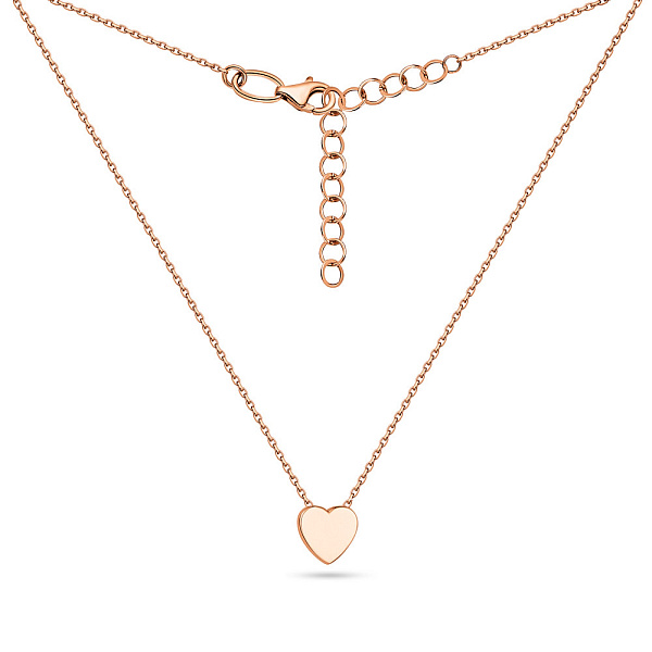 Золотое колье  "Сердце" (арт. 352311) – изображение 2