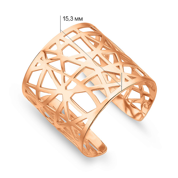 Широка золота каблучка (арт. 141242) – зображення 6